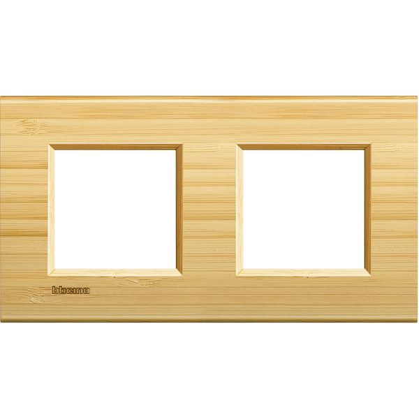LL - cover plate 2x2P 71mm bamboo image 2
