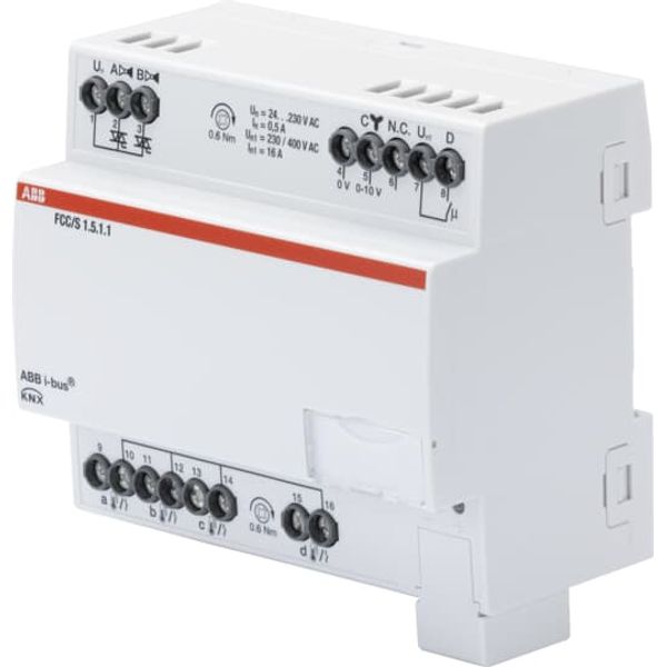 FCC/S1.5.1.1 Fan Coil Controller, 2 x PWM, 0-10 V, MDRC image 3