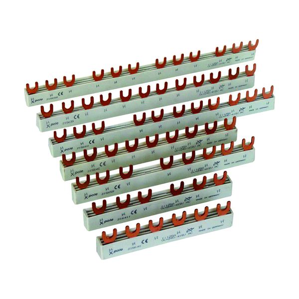 Phase busbar, 4ph, 16qmm, fork connector, 24SU image 4