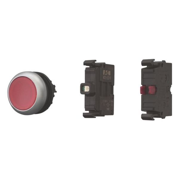 M22-DL-R-K01LED-BVP Eaton Moeller® series M22 Illuminated pushbutton actuator image 1