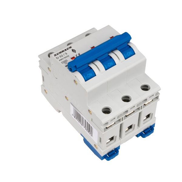 Miniature Circuit Breaker (MCB) AMPARO 10kA, D 32A, 3-pole image 3