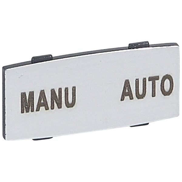 Osmoz legend plate - with engraving - alu - standard model - ''MANU-AUTO'' image 1