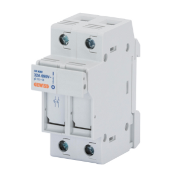 DISCONNECTABLE FUSE-HOLDER - 1P+N 8,5X31,5 400V 20A - 2 MODULES image 1