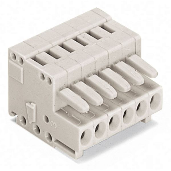 1-conductor female connector CAGE CLAMP® 1.5 mm² light gray image 3