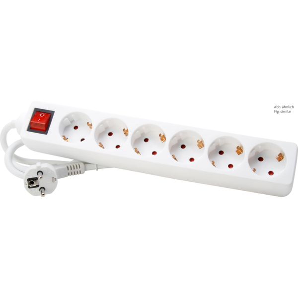 MSO with switch, 6-way, 1,4m white image 1