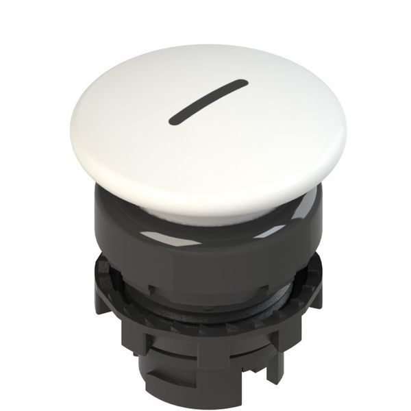 White mushroom pushbutton with gear E2 1PU2F241L2 image 1