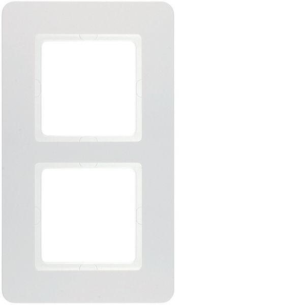 Frame 2gang, Q.7 , polarwhite velvety image 1