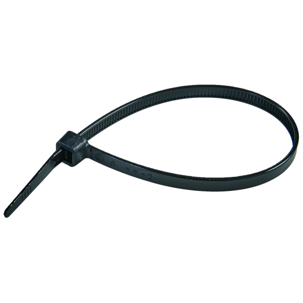 Cable cable tie heat-resistant UV black 161x2.5mm image 1