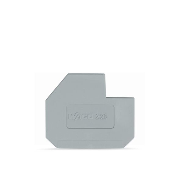 End plate for 400 V, cut-out dimensions L1 1.5 mm thick gray image 3