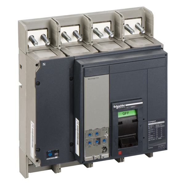 circuit breaker ComPact NS1600N, 50 kA at 415 VAC, Micrologic 5.0 trip unit, 1600 A, fixed,4 poles 4d image 4