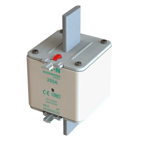 Fuse-link, low voltage, 355 A, AC 500 V, NH3, aM, IEC, dual indicator image 2