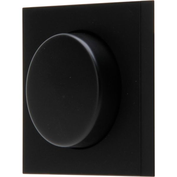 ATHENIS - Dimmer-Abdeckung für Druck-Wechseldimmer, Farbe: schwarz matt image 1