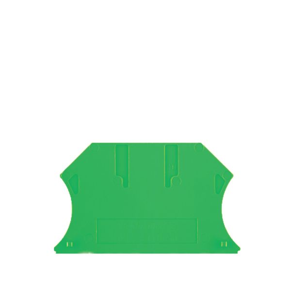 End plate (terminals), 56 mm x 1.5 mm, green image 1