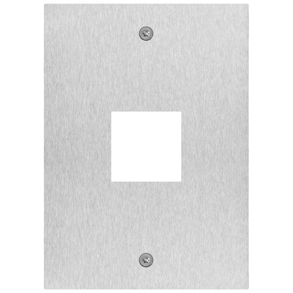 Steely plate 4x4-reader-hole stain.steel image 1