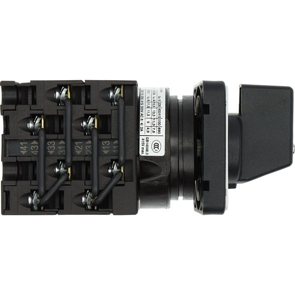 Step switches, T0, 20 A, flush mounting, 4 contact unit(s), Contacts: 8, 90 °, maintained, Without 0 (Off) position, 1-4, Design number 15056 image 35