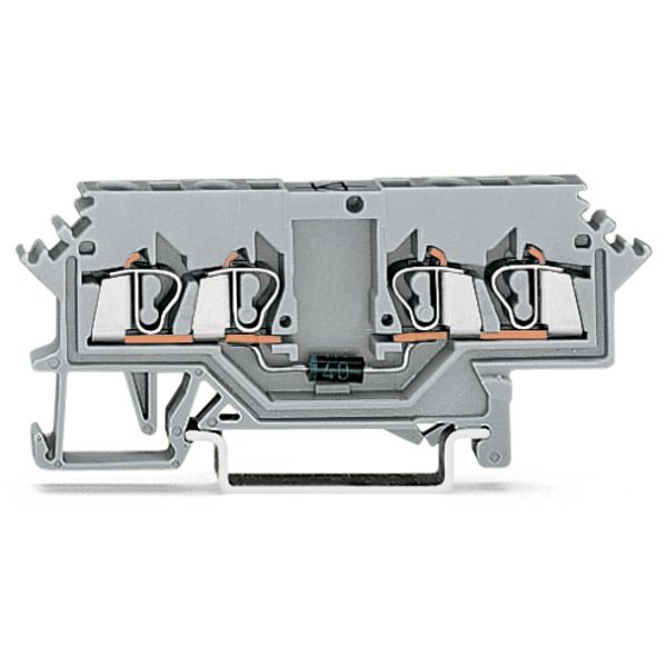 Component terminal block 4-conductor with diode 1N4007 gray image 3