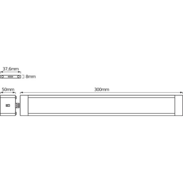 Cabinet LED Slim 300mm Two Light image 7