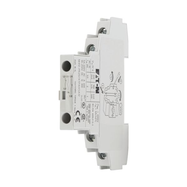 Standard auxiliary contact NHI, 1 N/O, 2 N/C, Side mounting, Screw connection image 6