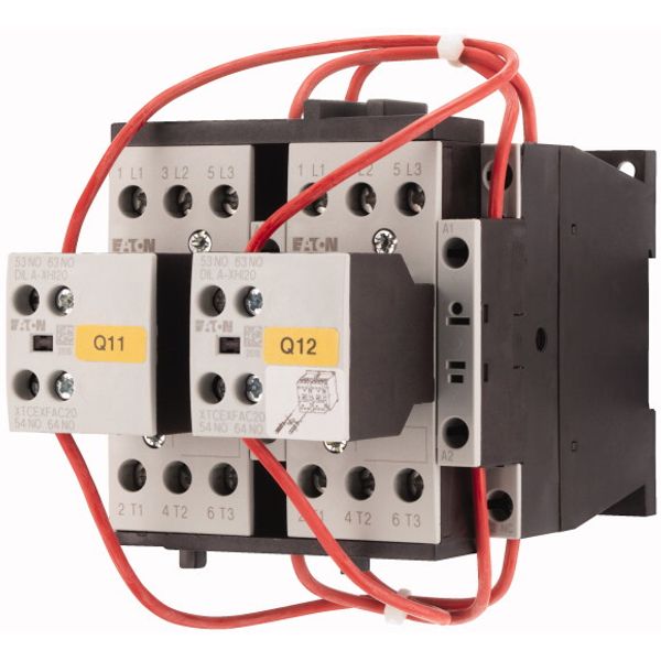 Reversing contactor combination, 380 V 400 V: 7.5 kW, 24 V DC, DC operation image 3