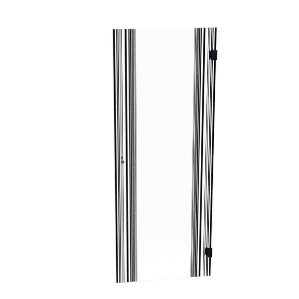 Complete glass door for 19-inch Linkeo bay, 24U capacity, width 600mm, anthracite gray RAL7016 image 1