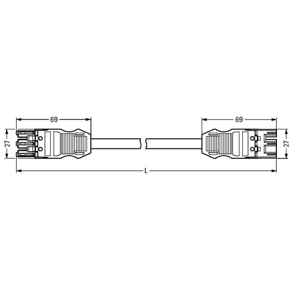 pre-assembled connecting cable Cca Plug/open-ended white image 5