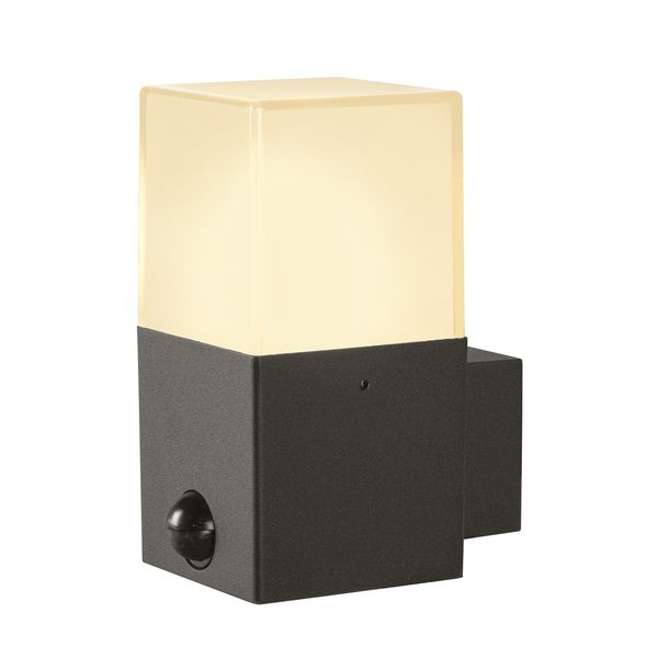 GRAFIT E27 square sensor, wall-mounted luminaires anthracite image 1
