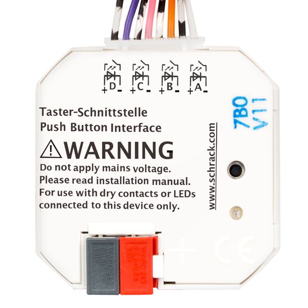 KNX Push button interface, 4 x potential-free contact image 2