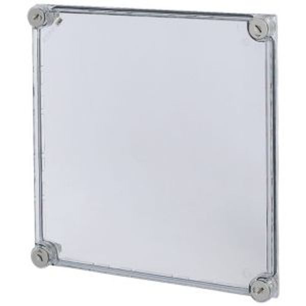 Cap, transparent smoky gray, HxWxD=375x375x25mm, NA model image 2