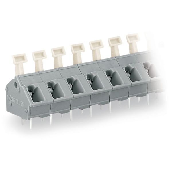 PCB terminal block push-button 2.5 mm² gray image 3