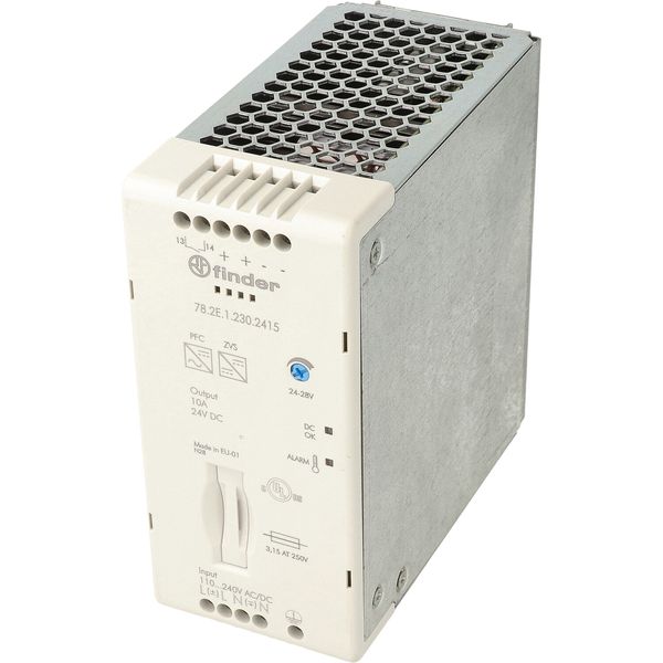 Switch.power suppl.60mm.In.110...240VUC Out.240W 24VDC/PFC/pre-alarm (78.2E.1.230.2415) image 4