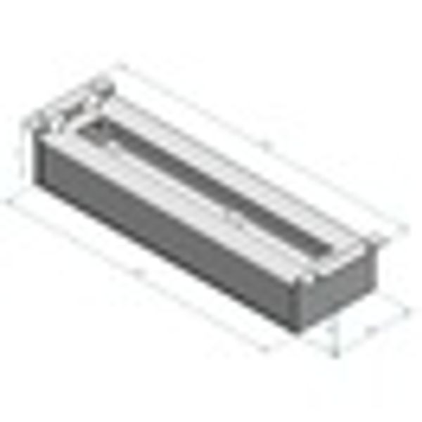 19" DIN-rail panel with back-cover, 3U, RAL7035 image 9