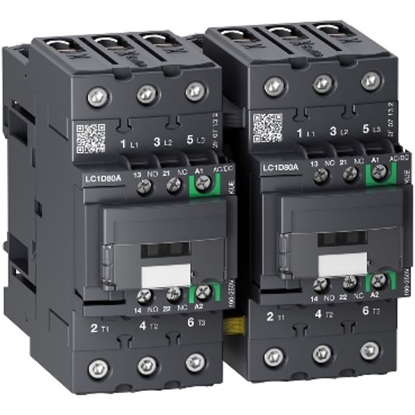 TeSys Deca reversing contactor 3P 66A AC-3/AC-3e up to 440V coil 24V DC image 2