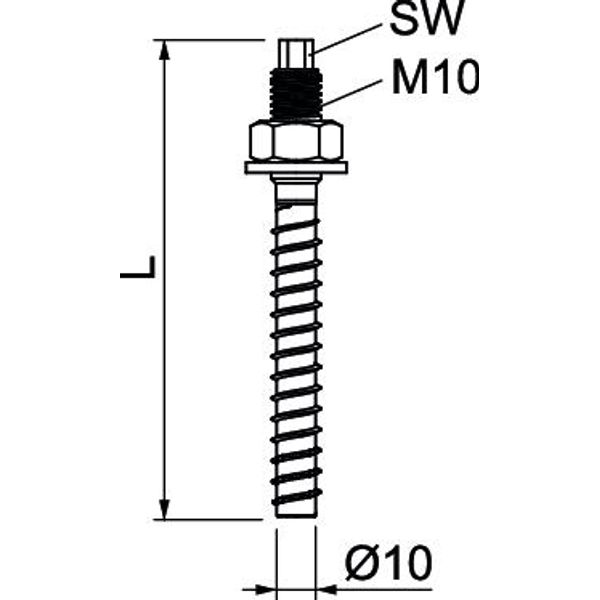 MMS+ V 10x90 Pre-set anchor with connection thread 10x90 image 2