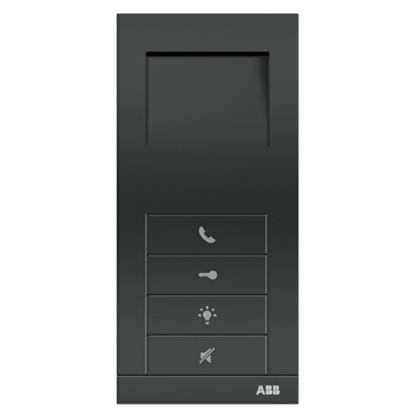 83210 AP-681-500-02 Audio handsfree indoor station, 4 buttons,Black image 2