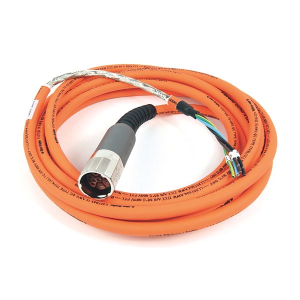 Cable, Motor Power, SpeedTec DIN Connector, Continuous Flex, 5m image 1