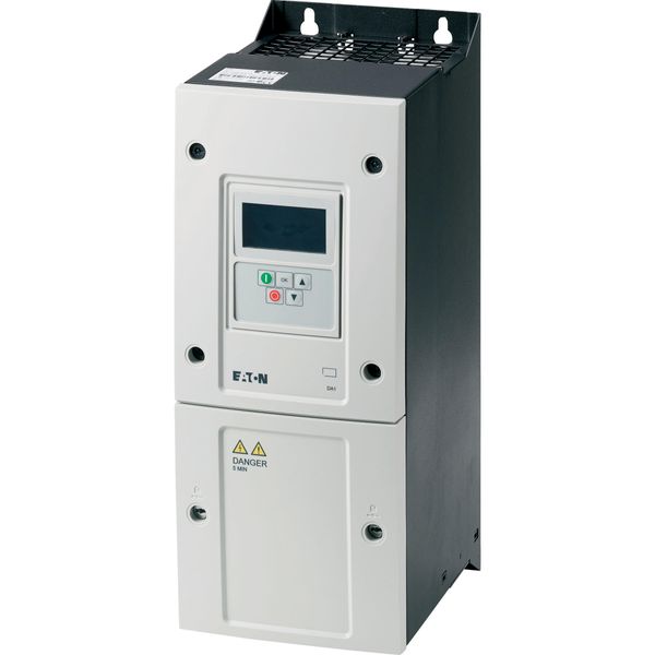 Variable frequency drive, 500 V AC, 3-phase, 28 A, 18.5 kW, IP55/NEMA 12, OLED display image 4