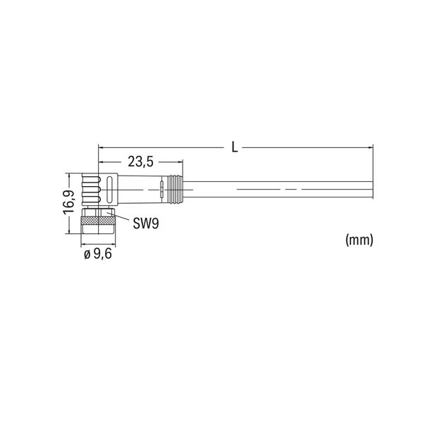 Sensor/Actuator cable M8 socket angled 3-pole image 6