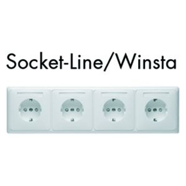 Socketline flex-apparaatcombinatie, STANDARD Inline wit image 1