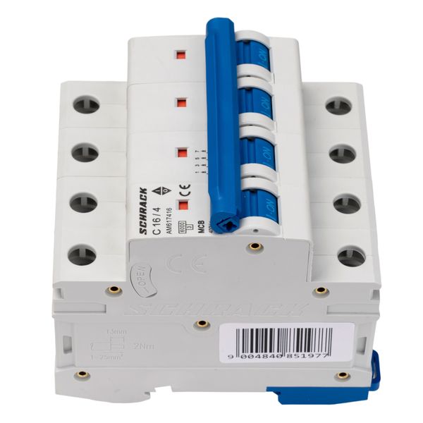 Miniature Circuit Breaker (MCB) AMPARO 6kA, C 16A, 4-pole image 5