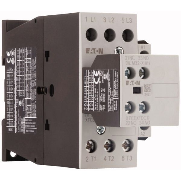 Contactor, 380 V 400 V 11 kW, 2 N/O, 1 NC, 230 V 50 Hz, 240 V 60 Hz, AC operation, Screw terminals image 4