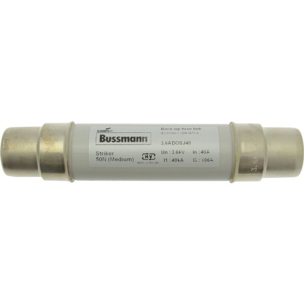 Air fuse-link, medium voltage, 10 A, AC 36 kV, 76.2 X 565mm, back-up, BS image 1