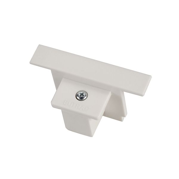 EUTRAC end cap for 3-phase recessed track, white RAL 9016 image 1