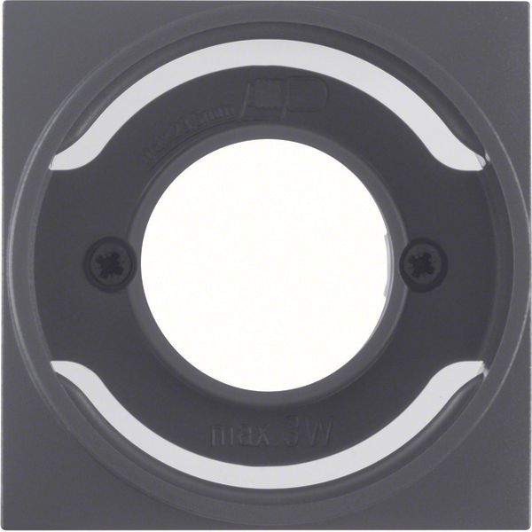 Centre plate for pilot lamp E14, B.3/B.7, ant., matt image 1