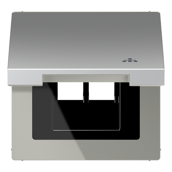 Hinged lid LAN with centre plate AL2990KLLAN image 2