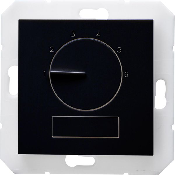 HK07 - elektronisches Raumthermostat "Basic", Farbe: schwarz matt image 1