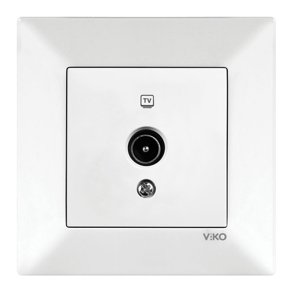 Meridian White TV Socket Terminated image 1