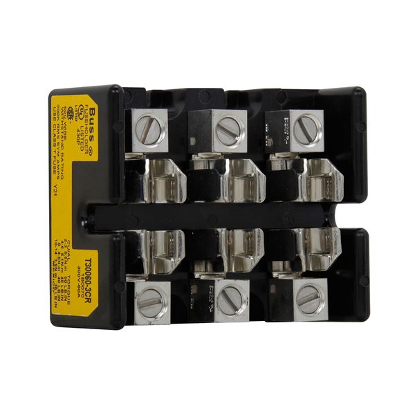 Eaton Bussmann series Class T modular fuse block, 300 Vac, 300 Vdc, 31-60A, Box lug, Three-pole image 5