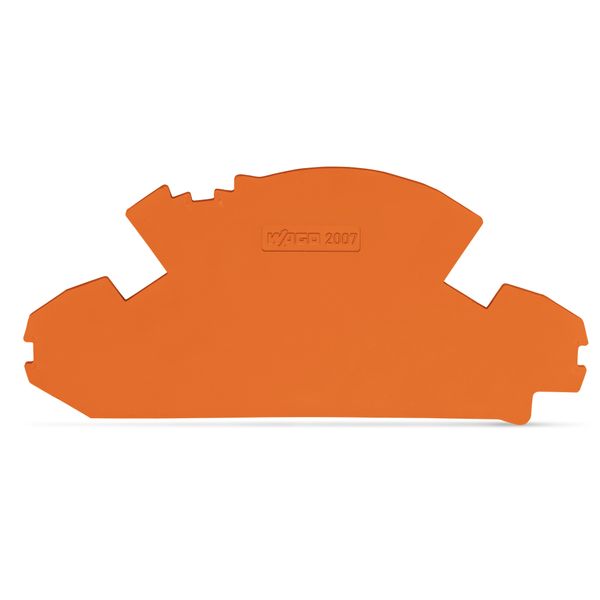 End plate 1.5 mm thick without lock-out seal option orange image 1
