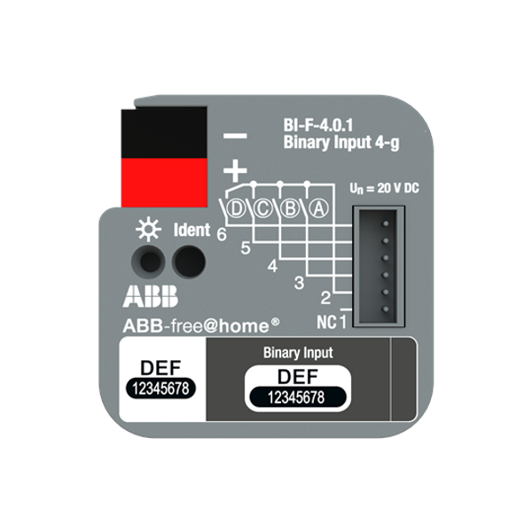 BI-M-4.0.1 Binary Input, 4-fold, 230 V, MDRC image 4