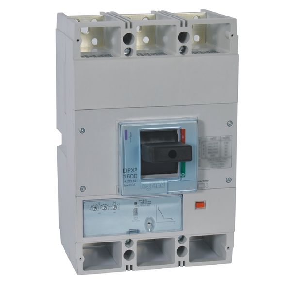 MCCB DPX³ 1600 - S1 electronic release - 3P - Icu 50 kA (400 V~) - In 800 A image 1